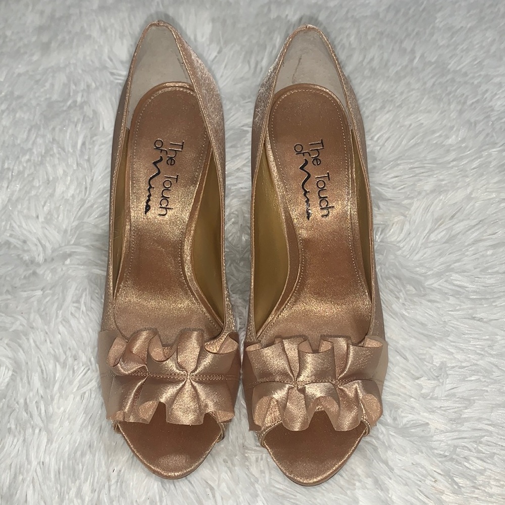The Touch of Nina Gold Pumps